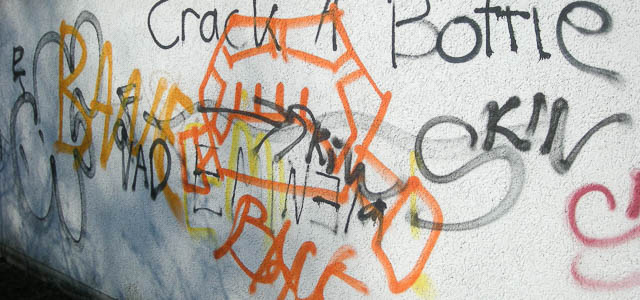 Graffiti an einer Hauswand